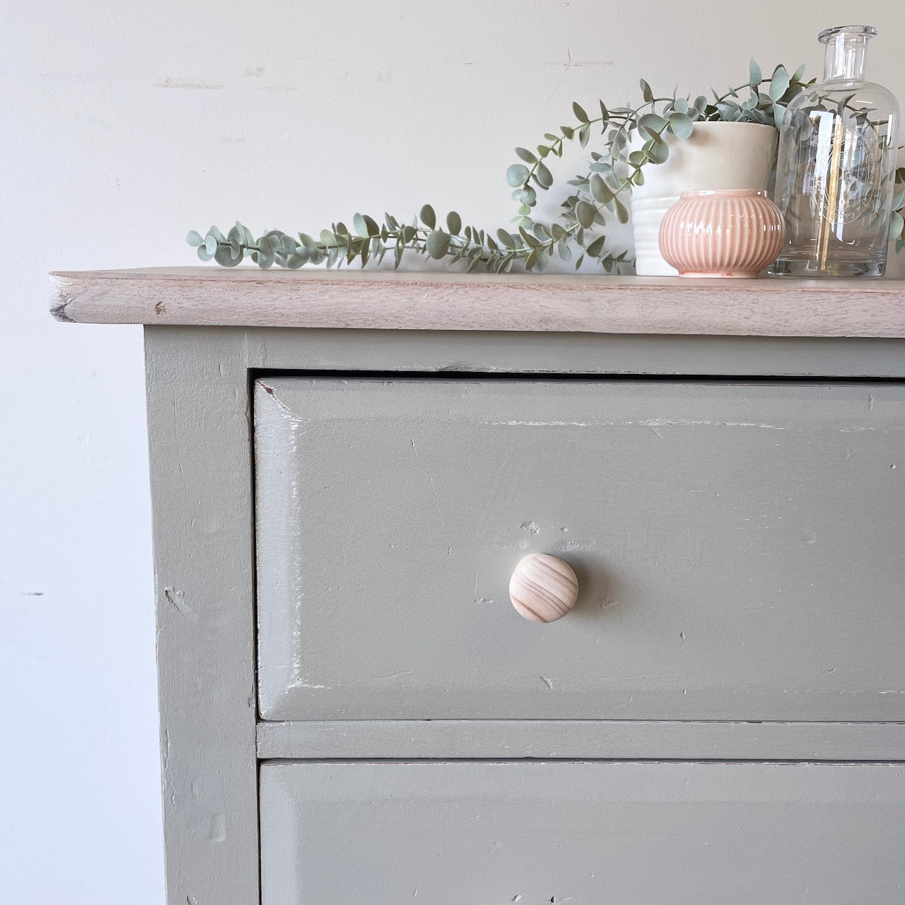 French Farmhouse Silky Oak Drawers
