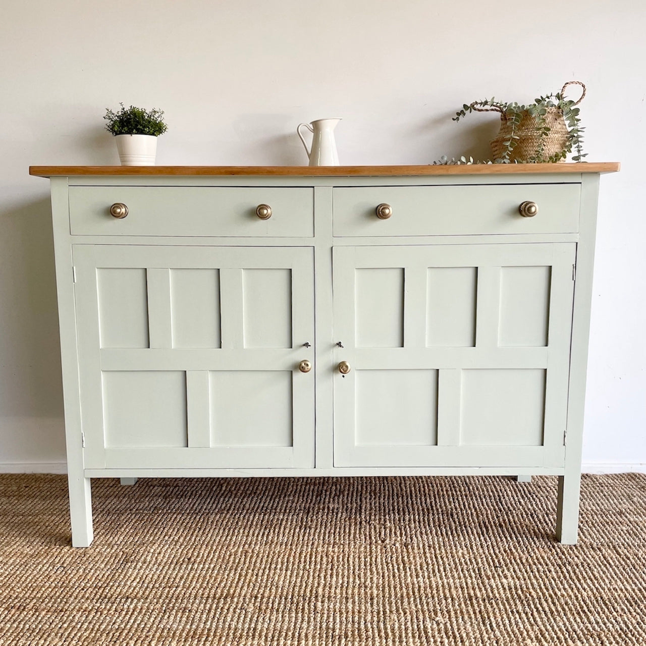 Image of a Country Farmhouse Style Antique Sideboard by Natural at Home