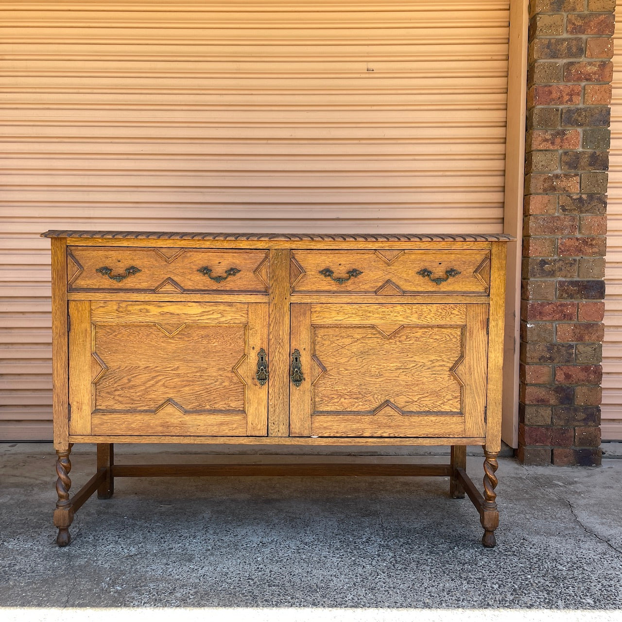 Farmhouse Style English Oak Sideboard