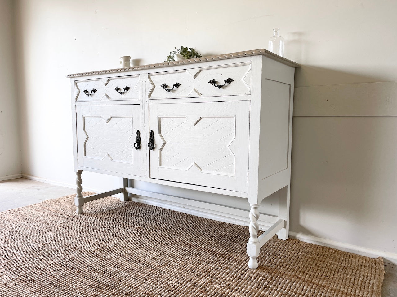 Farmhouse Style English Oak Sideboard