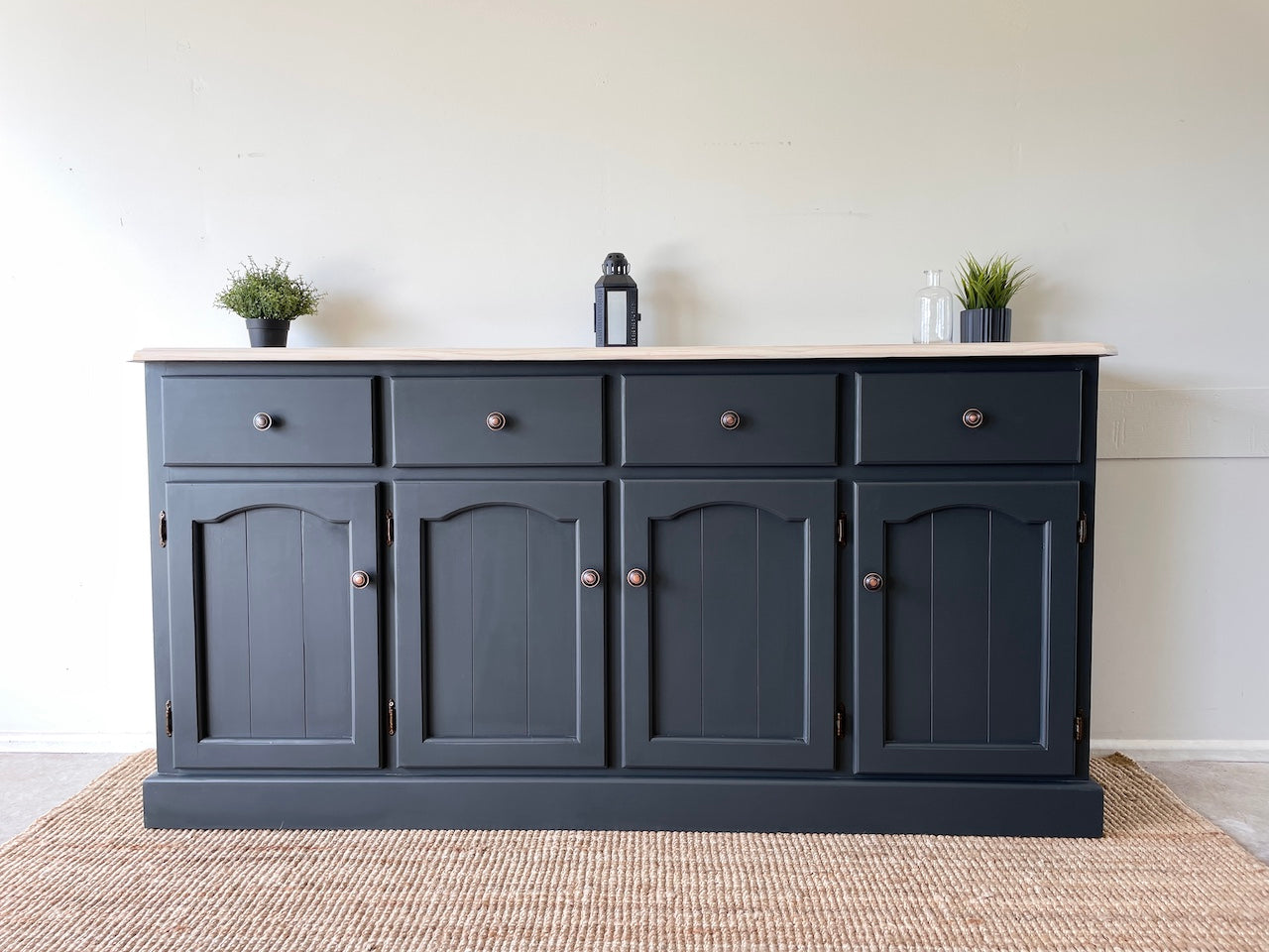 Modern Farmhouse Whitewashed Sideboard