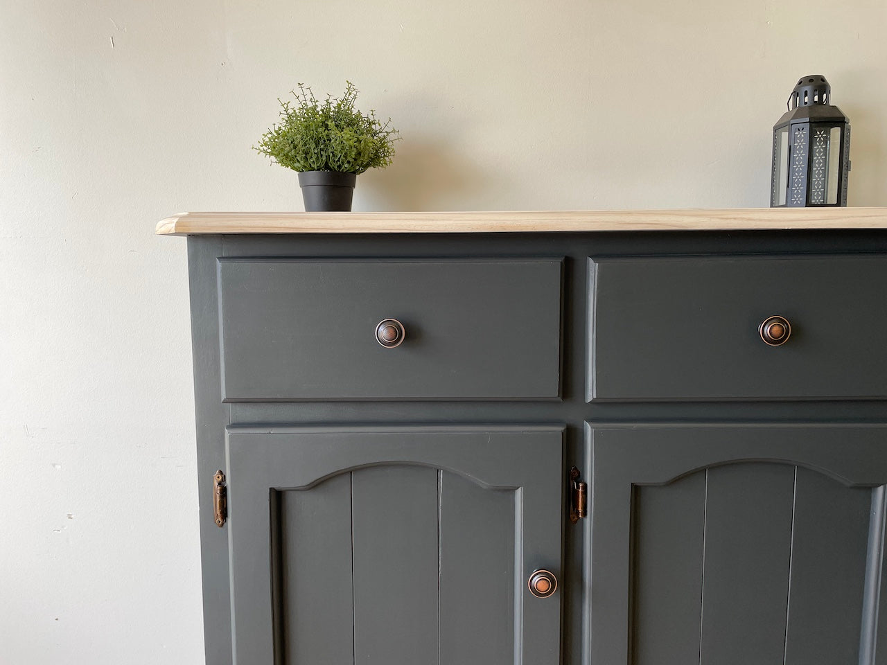 Modern Farmhouse Whitewashed Sideboard