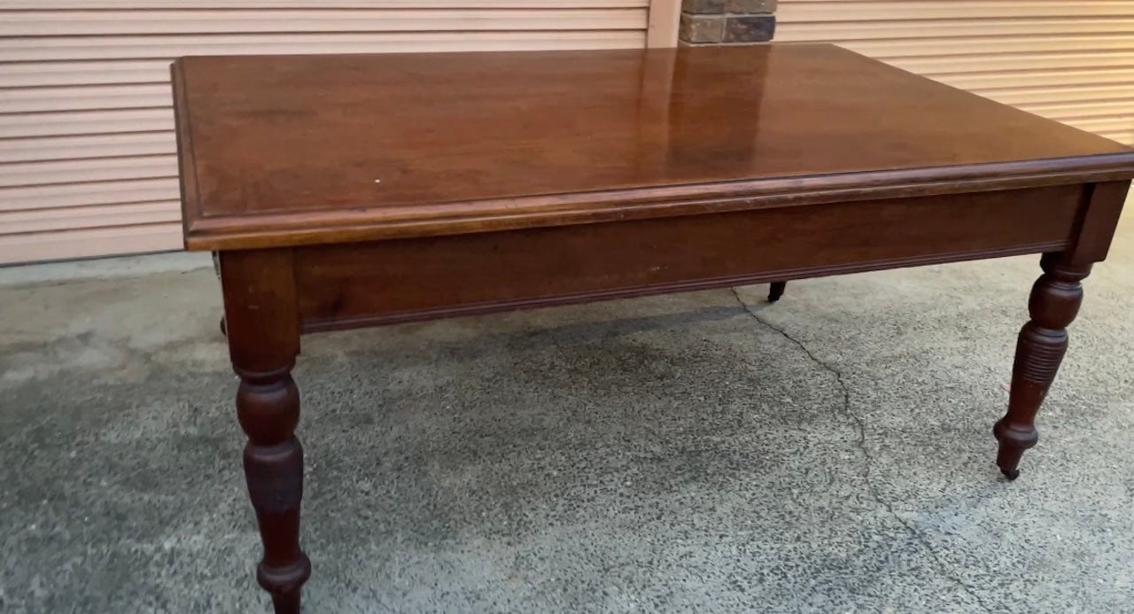 French Farmhouse White Cedar Dining Table