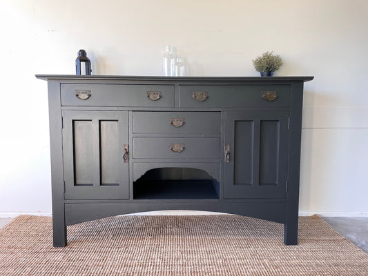 Industrial Style Silky Oak Sideboard