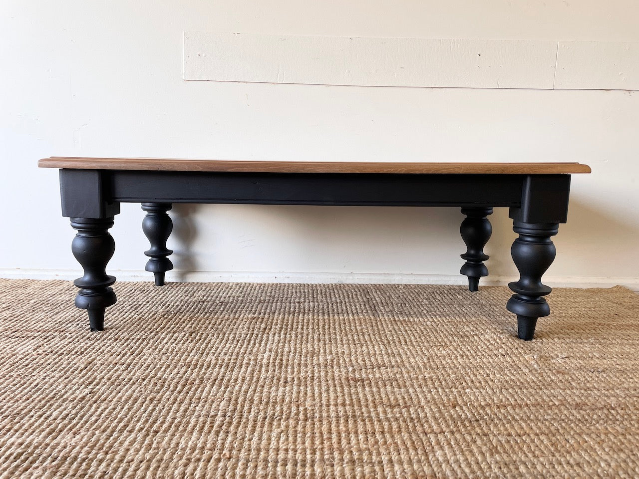 Industrial Style Teak Coffee Table