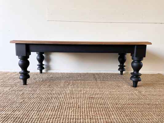 Industrial Style Teak Coffee Table