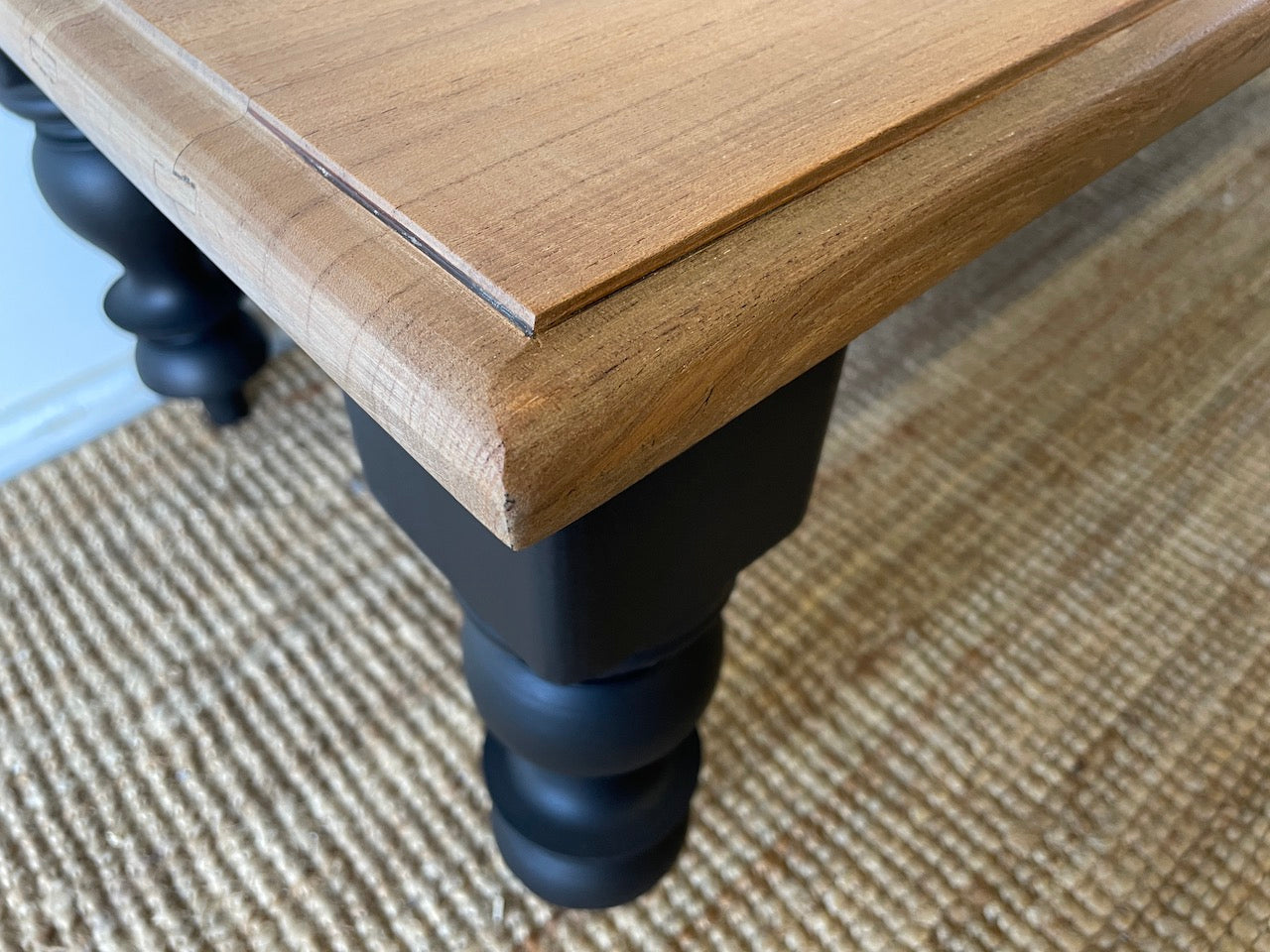 Industrial Style Teak Coffee Table