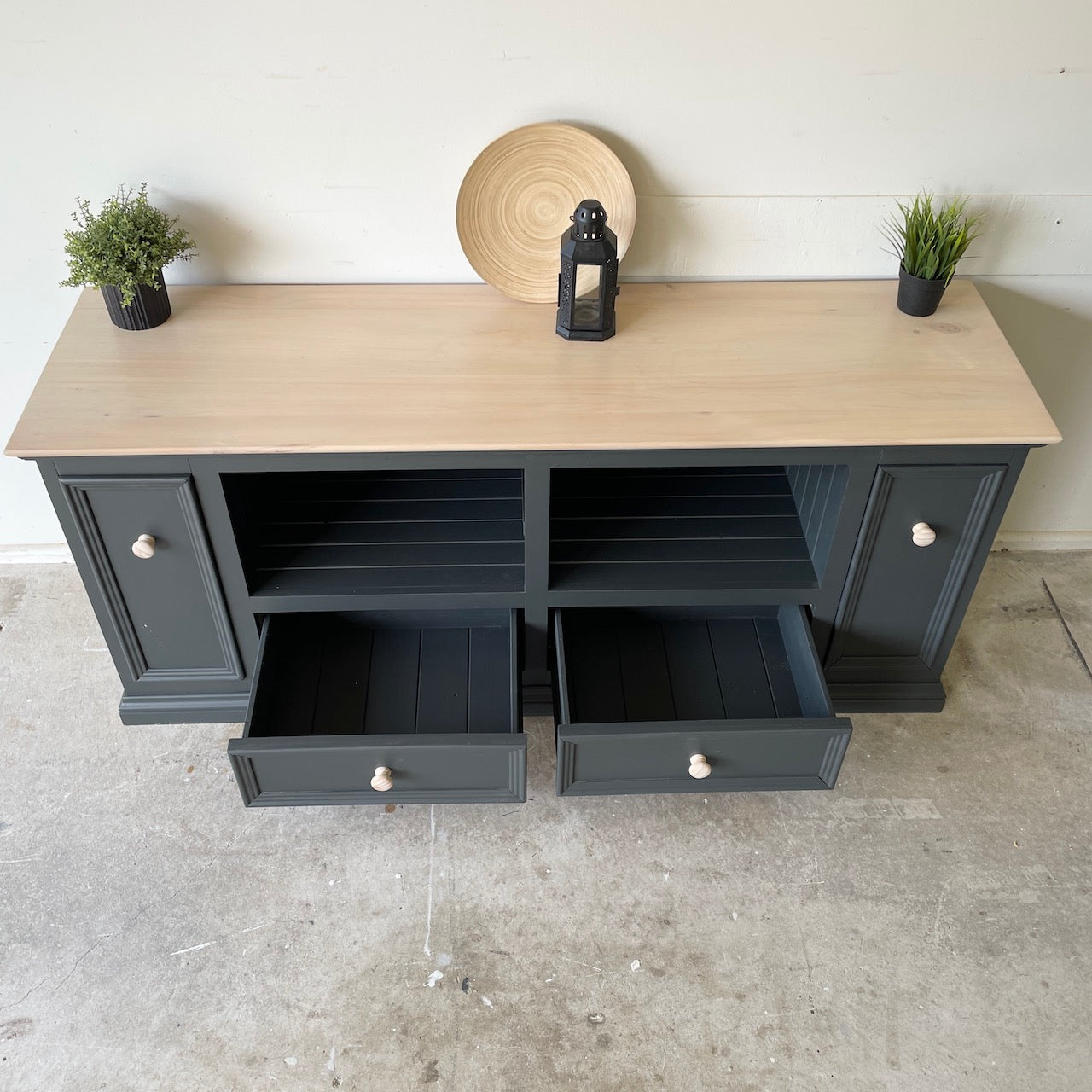 Industrial Farmhouse Entertainment Unit