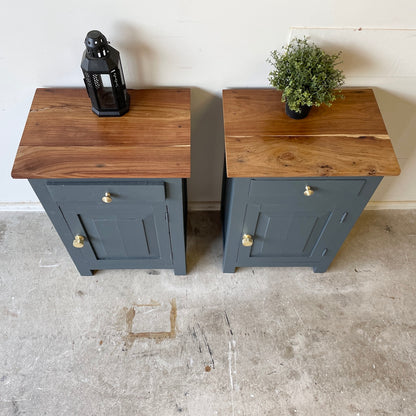 Pair of Industrial Style Bedside Tables