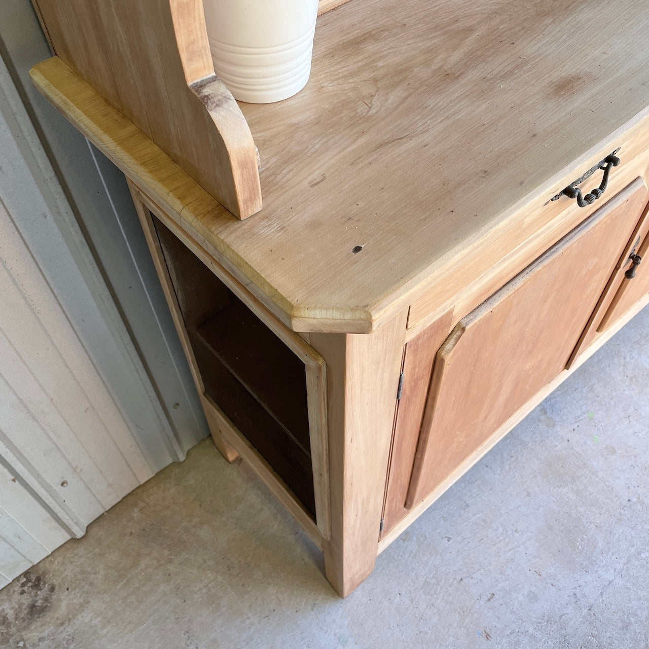 French Country Farmhouse Buffet Hutch