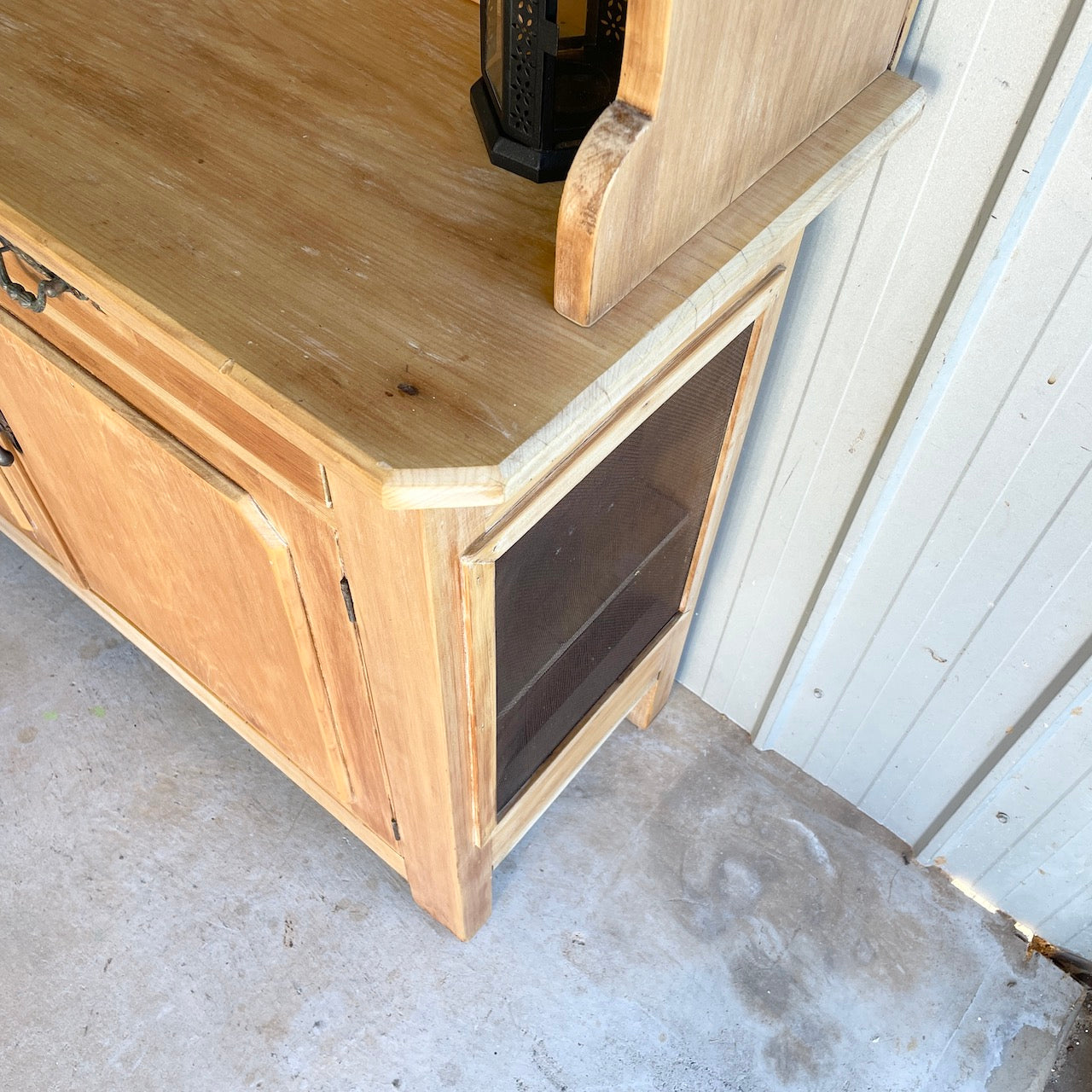 French Country Farmhouse Buffet Hutch