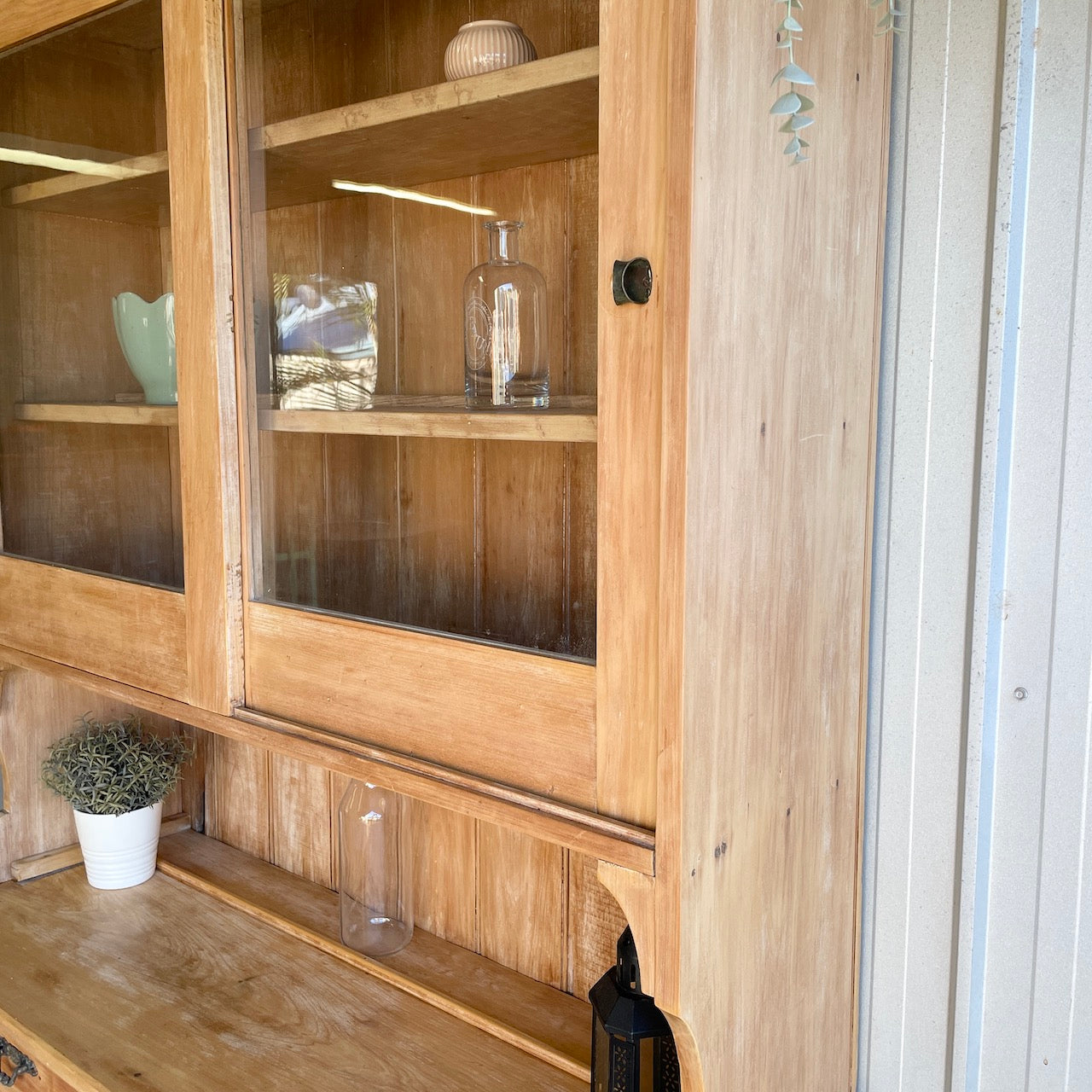 French Country Farmhouse Buffet Hutch