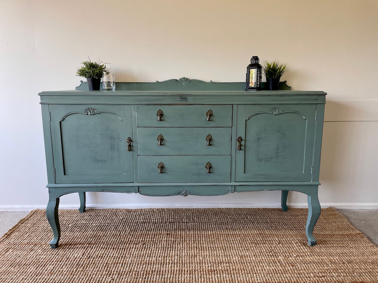 Rustic Industrial Style Silky Oak Sideboard