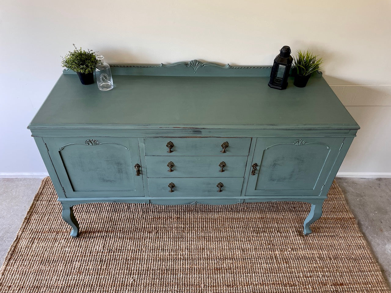 Rustic Industrial Style Silky Oak Sideboard