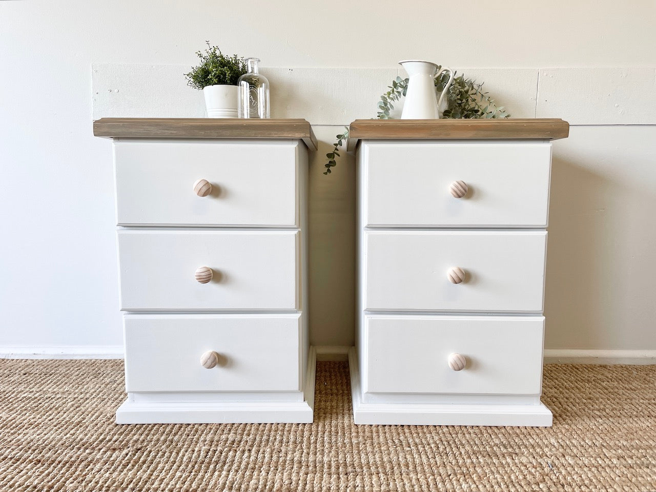 Pair of French Country Bedside Tables