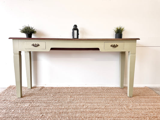 Farmhouse Style Teak Hall Table