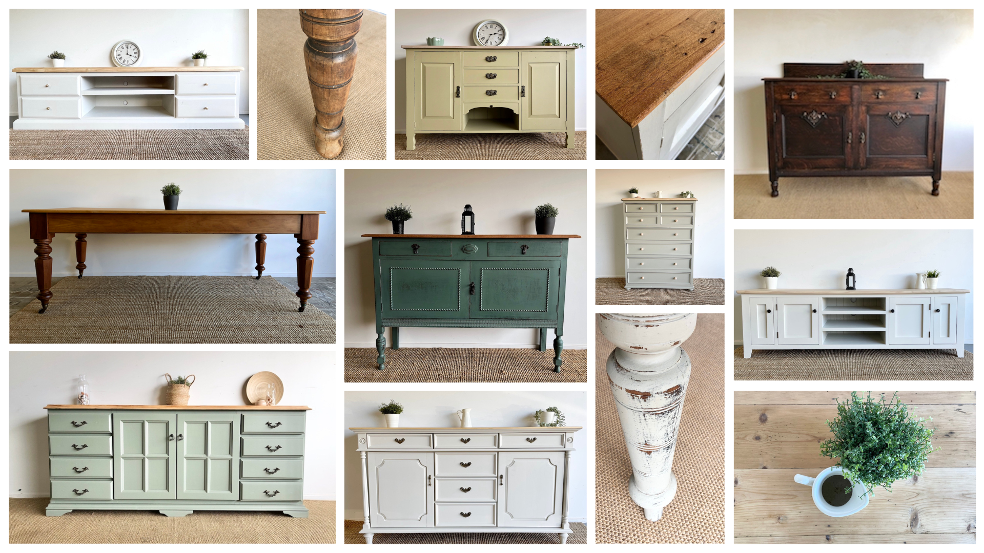 Collage image of Natural at Home  Hamptons and Farmhouse Furniture 