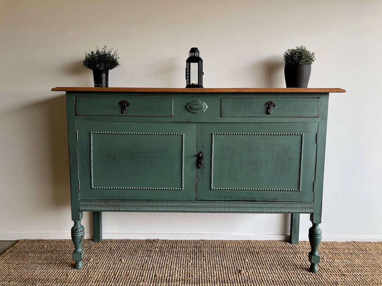 Image of a Rustic Industrial Style Antique Sideboard by Natural at Home