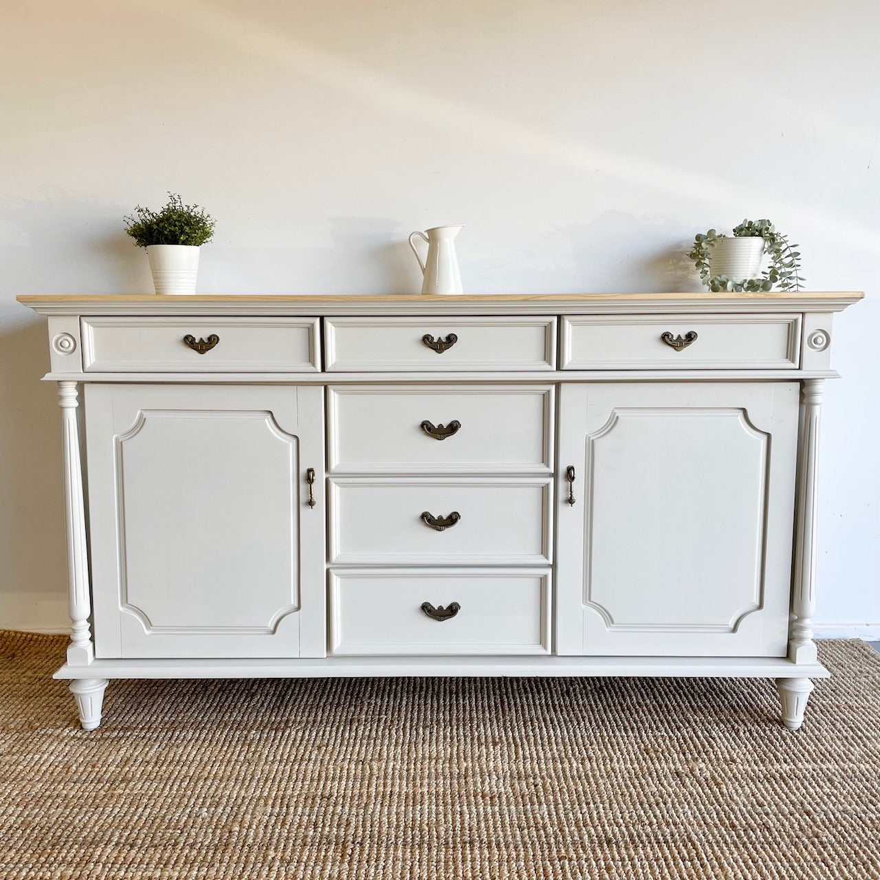 Image of a Hamptons Style English Oak Sideboard by Natural at Home